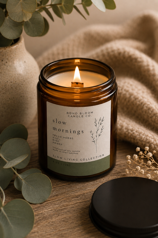 Slow Mornings Soy Candle