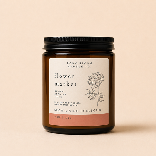 Flower Market Soy Candle