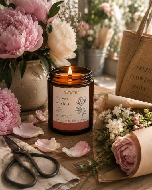 Flower Market Soy Candle
