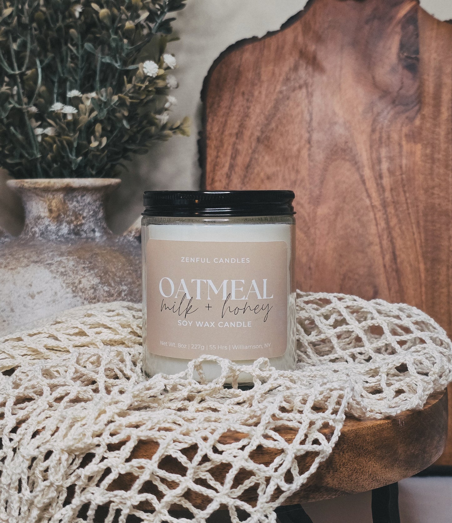 Oatmeal Milk + Honey Candle - Zenful Senses