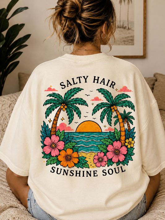 Salty Hair Sunshine Soul Graphic Tee