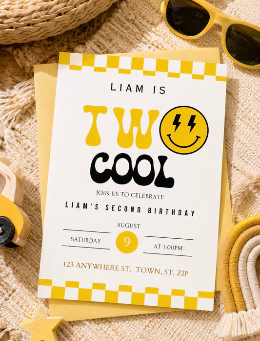 Two Cool Birthday Invitation