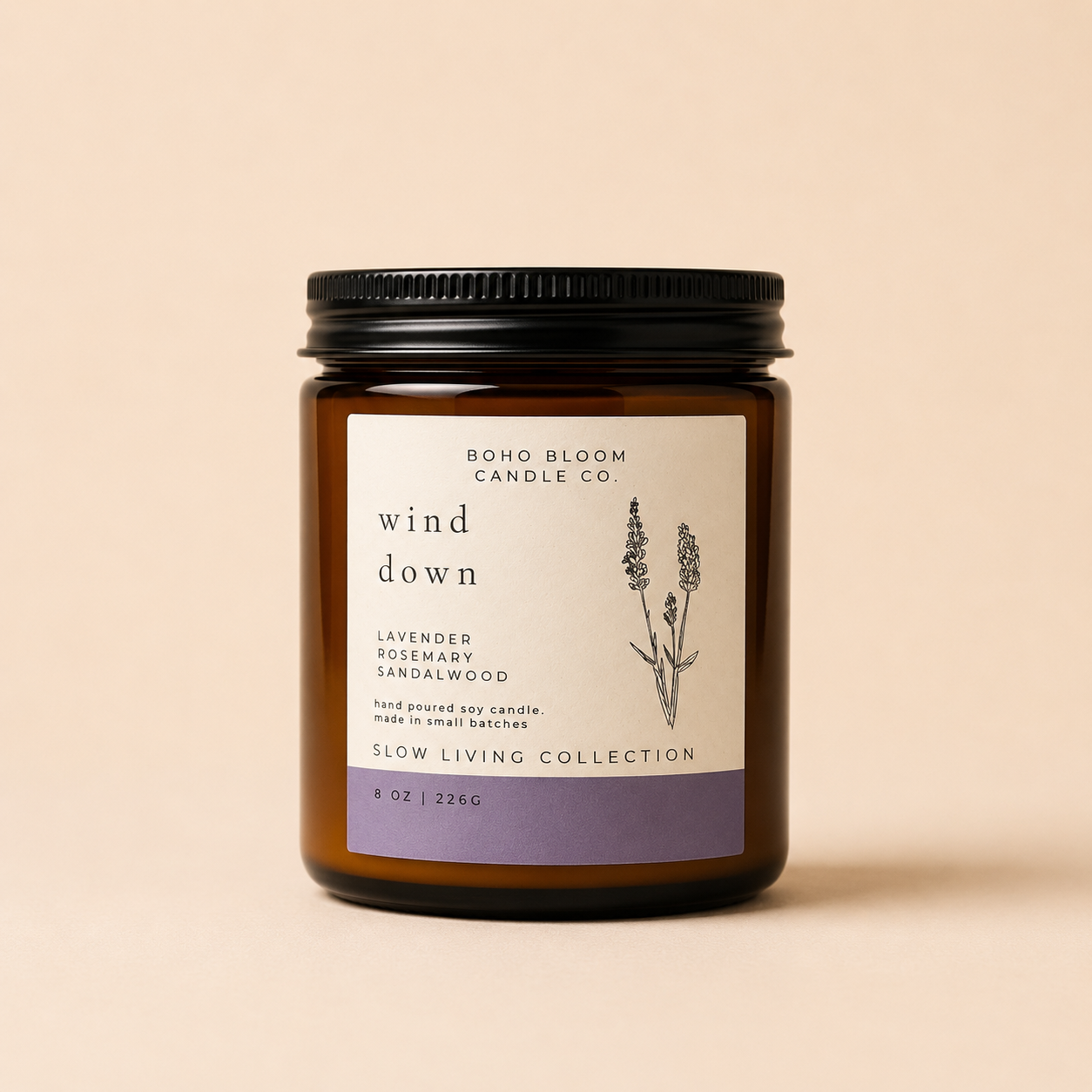 Wind Down Soy Candle