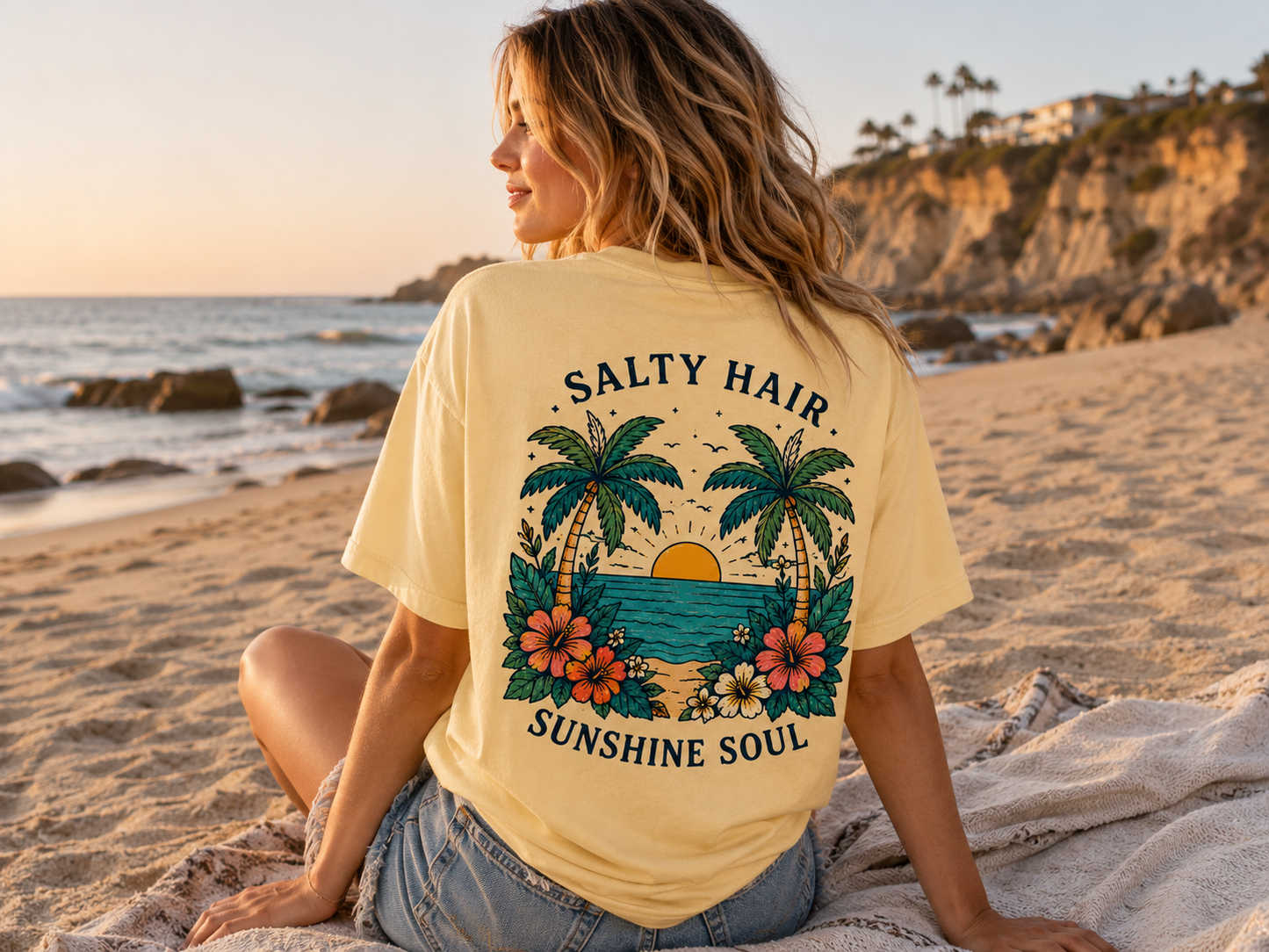 Salty Hair Sunshine Soul Graphic Tee