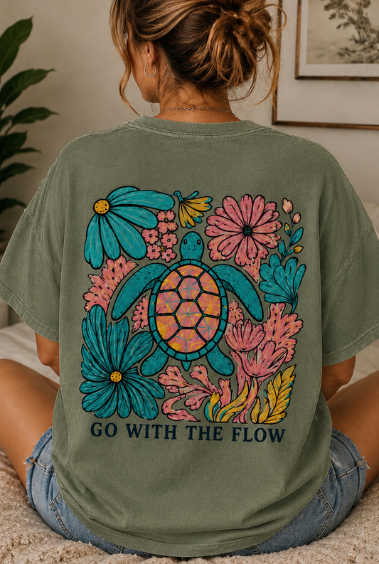 Go With The Flow Graphic Tee