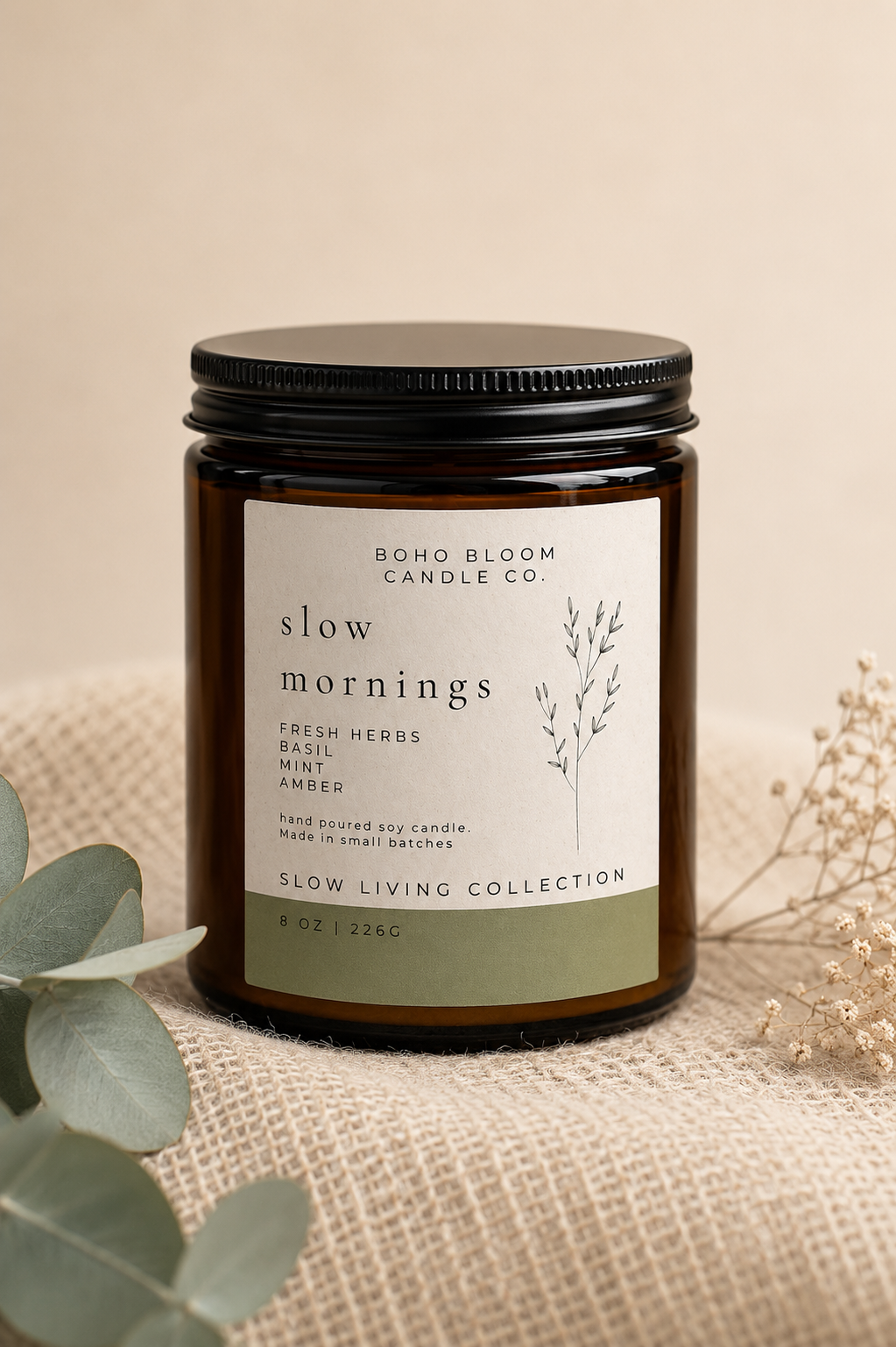 Slow Mornings Soy Candle