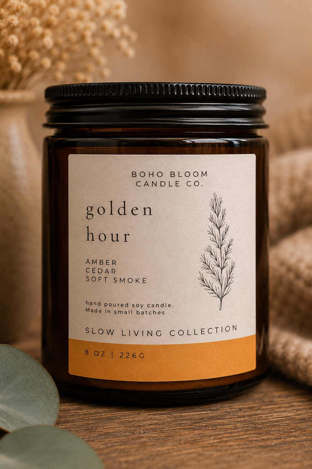 Golden Hour Soy Candle