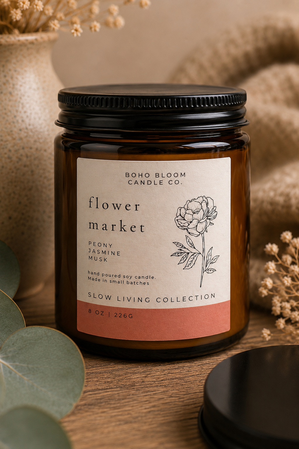 Flower Market Soy Candle