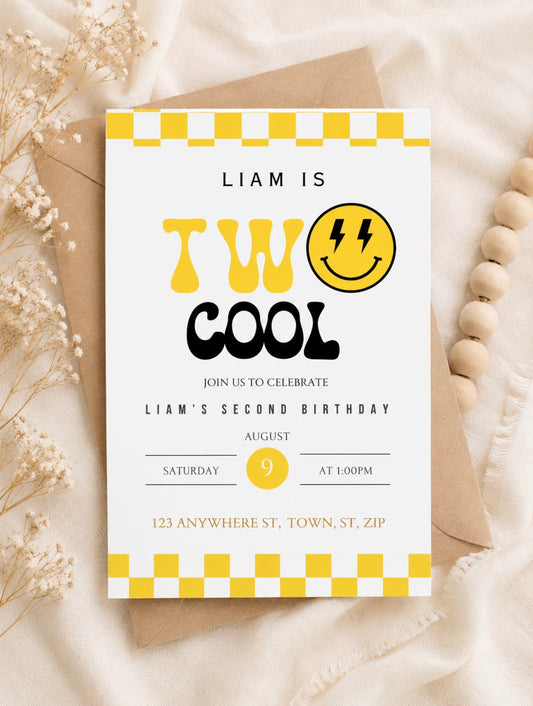 Two Cool Birthday Invitation