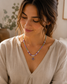 Solar Radiance - Amethyst & Sunburst Celestial Necklace