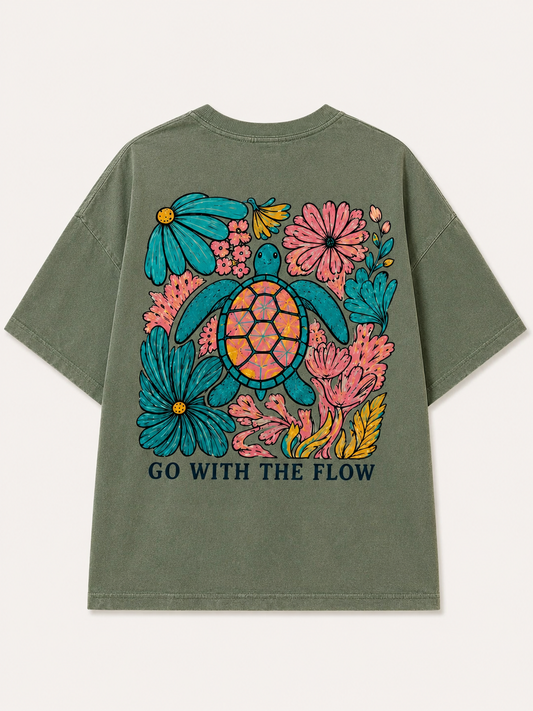 Go With The Flow Graphic Tee