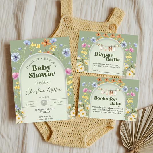 Wildflower Baby Shower Bundle