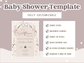 Wildflower Baby Shower Invitation Template